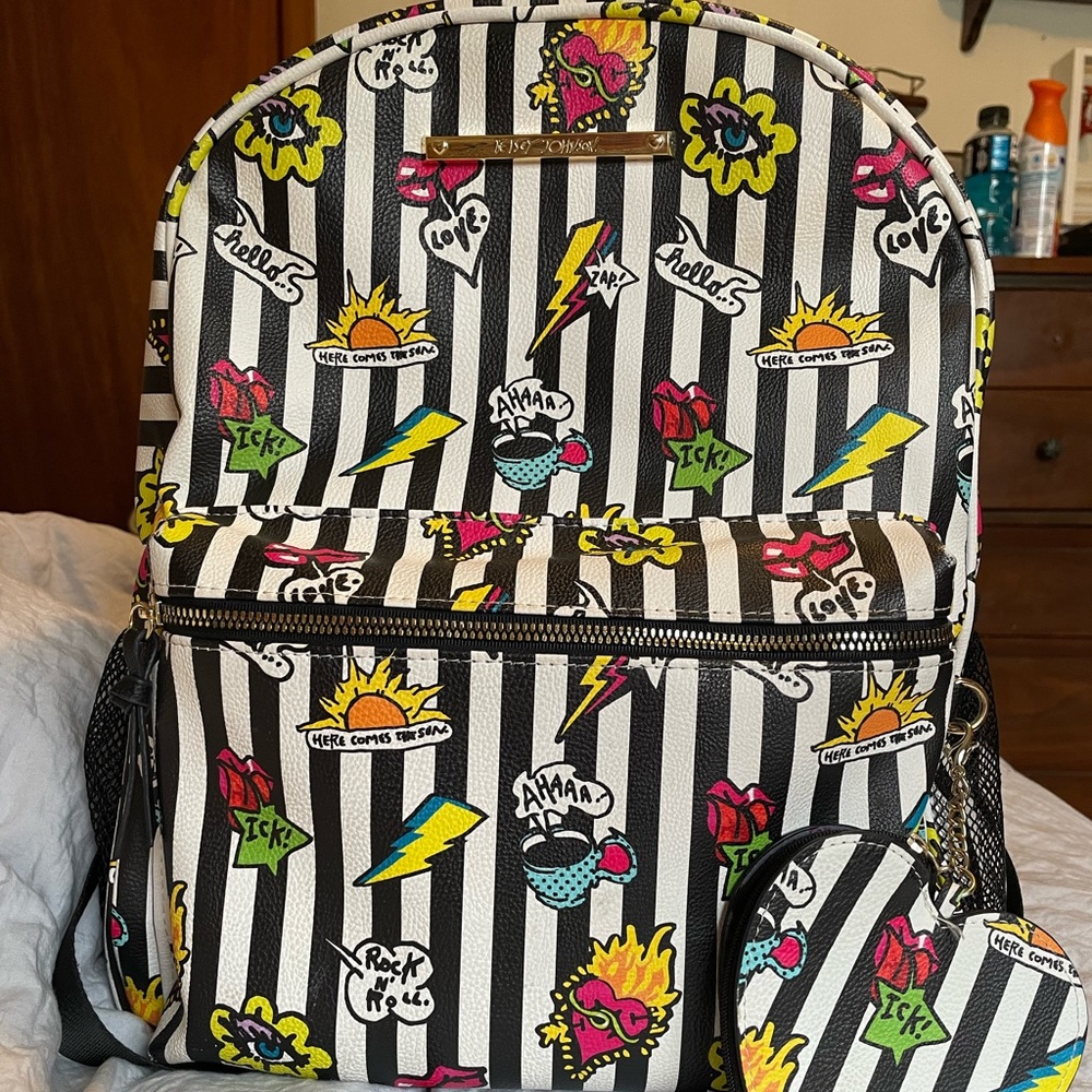 Betsey Johnson leather backpack 💖🖤